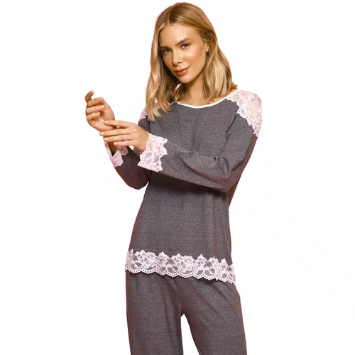 Pijama Manga Longa Dubrovnik Mescla Miss Victtoria