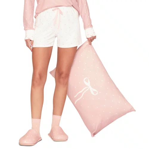 Pijama Manga Longa e Short Lovely Lua Lua