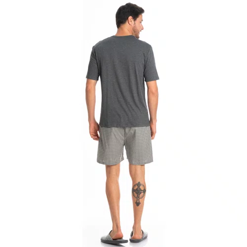 Pijama Masculino Curto Lorenzo Mescla Tombini