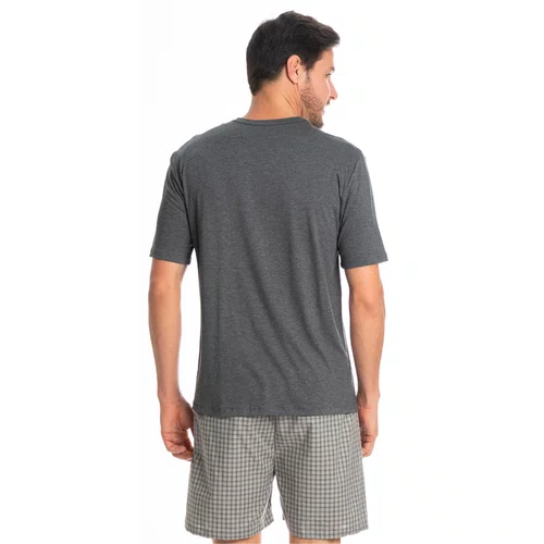 Pijama Masculino Curto Lorenzo Mescla Tombini