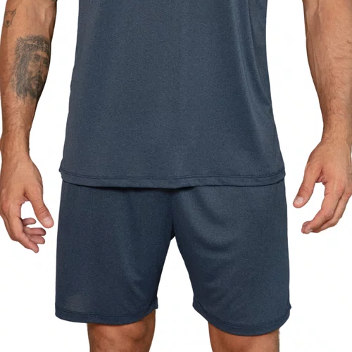 Pijama Masculino Curto Poliamida Mescla Preto Up Man