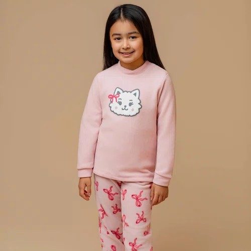 Pijama Soft Gatinha Laços Dedeka
