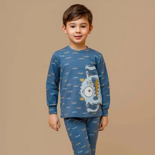 Pijama Teen Algodão e Modal Bicho Papão Dedeka