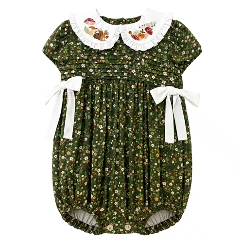 Pimpão Gola Bordada Floresta Giverny Primo Bambino