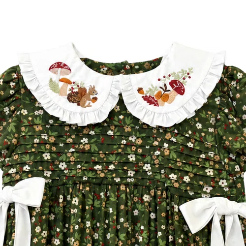 Pimpão Gola Bordada Floresta Giverny Primo Bambino