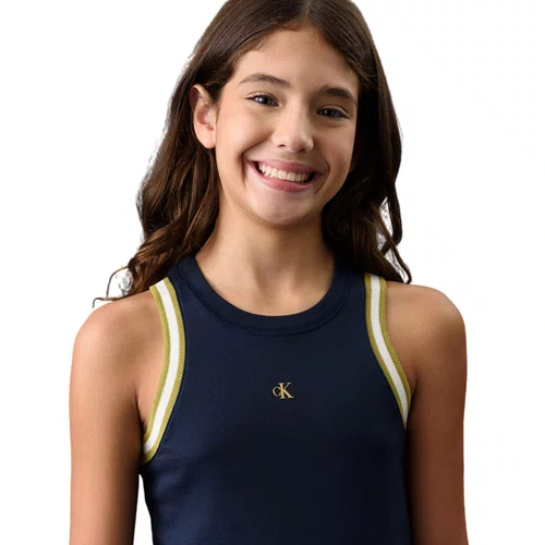 Regata Calvin Klein BS415 Girl Ret Contraste Marinho