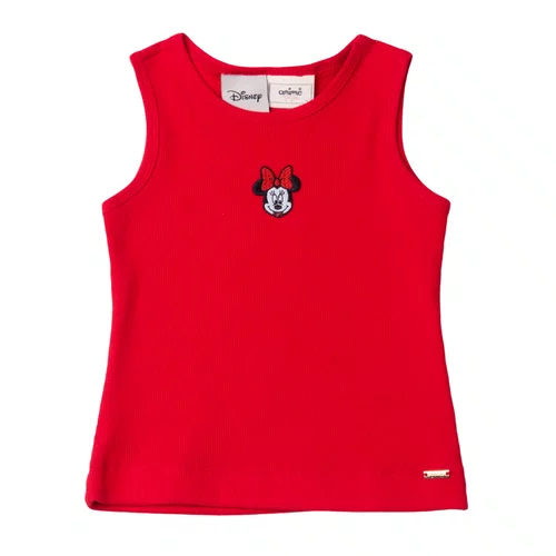 Regata Canelada Minnie Vermelho Anime