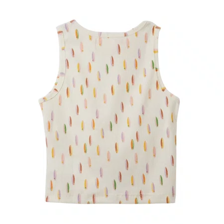 Regata Ribana Leve Pranchinhas Off White Farm Futura