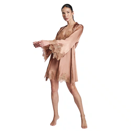 Robe Cetim Curto Chocolat Revedenfant