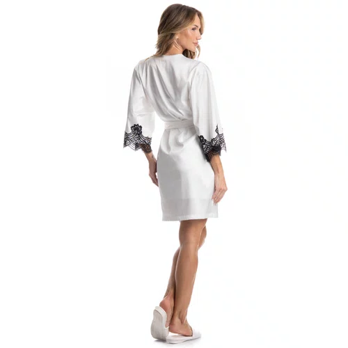 Robe Cetim e Renda Chloe Off Daniela Tombini