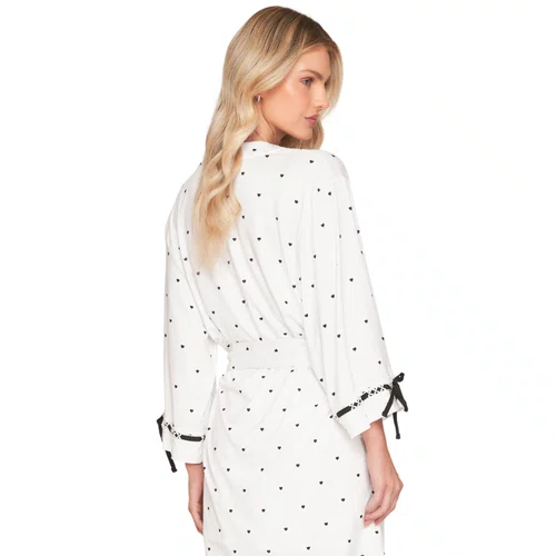Robe com Amarração e Detalhes nas Mangas Gracious Lua Lua