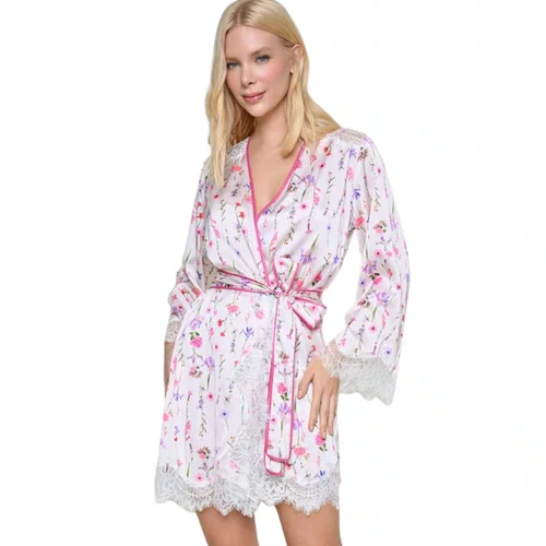 Robe Curto Opala Floral e Pink Miss Victtoria
