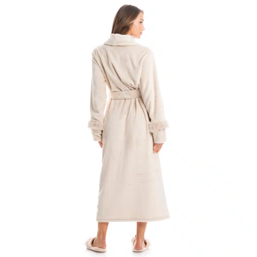 Robe Gianne Longo Bege Daniela Tombini