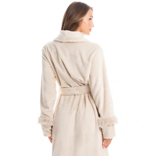 Robe Gianne Longo Bege Daniela Tombini