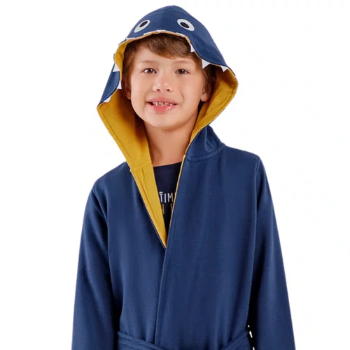 Robe Infantil menino Monstrinhos Marinho Cor Com Amor