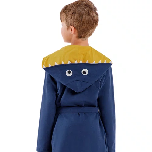 Robe Infantil menino Monstrinhos Marinho Cor Com Amor