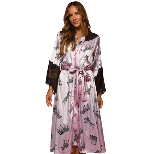 Robe Midi Capetown Zebra Cinza Miss Victtoria