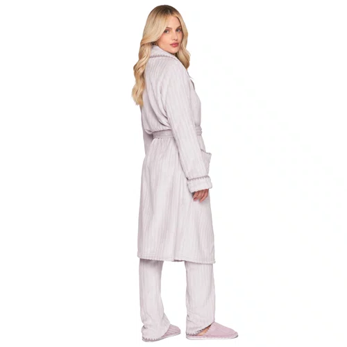 Roupão Feminino em Fleece com Bordado Coziness Lua Luá
