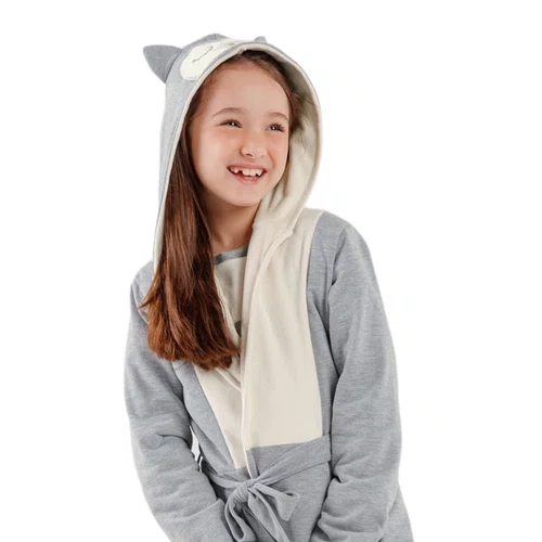 Roupao Infantil Menina Coruja Cozy Cor Com Amor