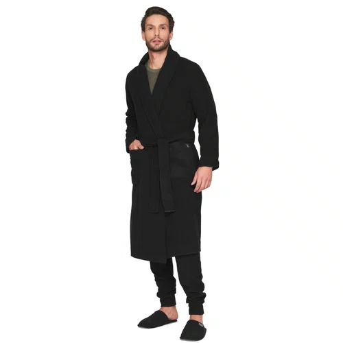 Roupão Masculino com Bolso Preto Offline Lua Lua