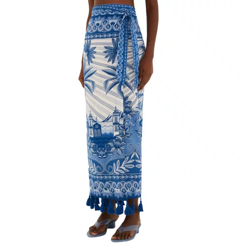 Saia Afeto Tropical Azul