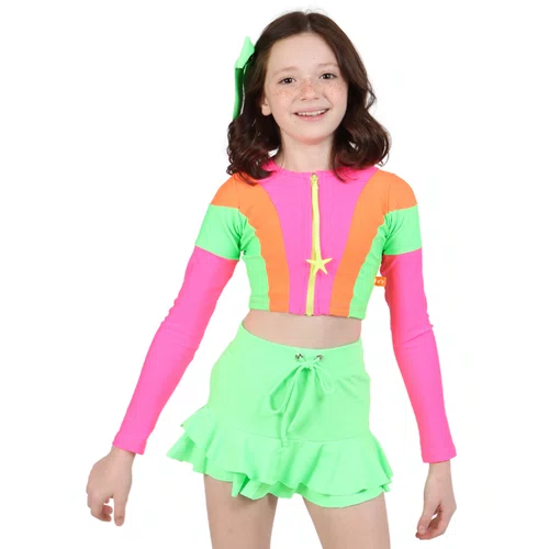 Saia Julia Verde Neon Siri Kids