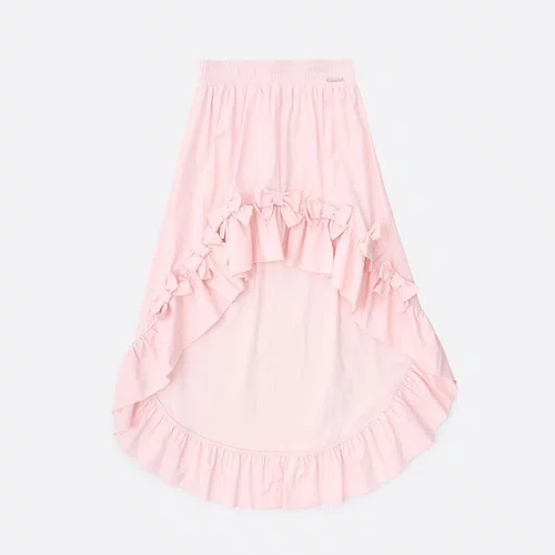 Saia Short Conceito Mullet Babado e Laços Rosa Baby Pituchinhus