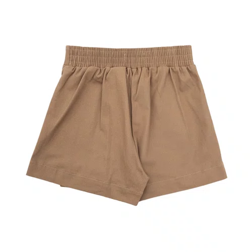 Saia Short Sarja Pregas Caramelo Pituchinhus