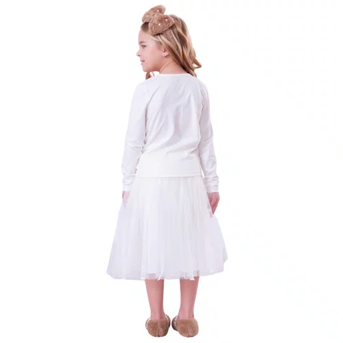 Saia Short Tule Renda Aplicada Pituchinhus