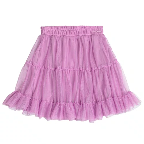 Saia Tule Babadinho Roxo Momi