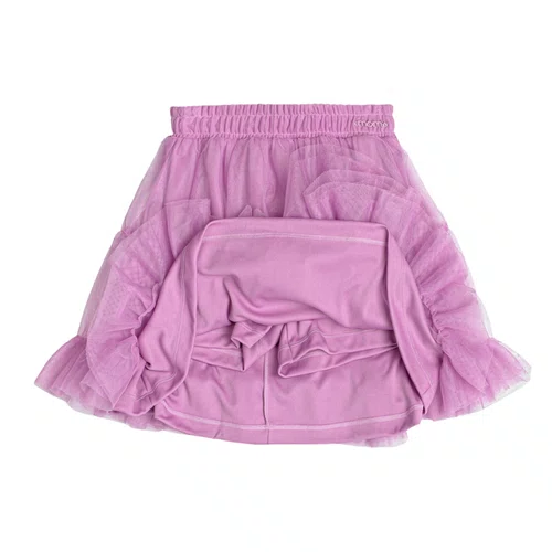 Saia Tule Babadinho Roxo Momi