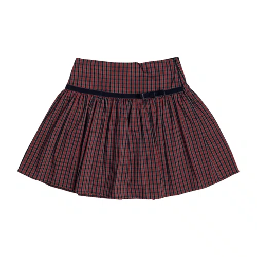 Saia Xadrez Vermelho e Preto Authoria