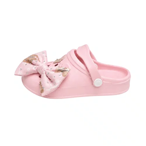 Sandália Clogs Laço Puffer Ursinha Pituchinhus