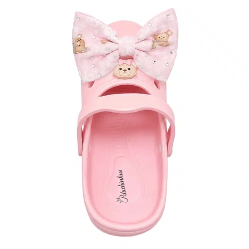 Sandália Clogs Laço Puffer Ursinha Pituchinhus