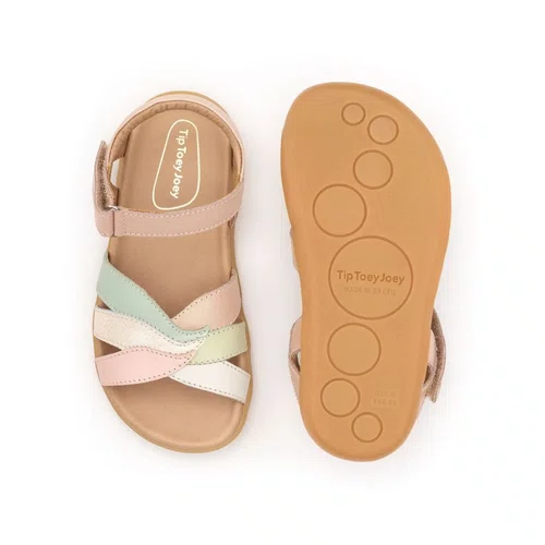Sandália Couro Petal Candy Dream Tip Toey Joey