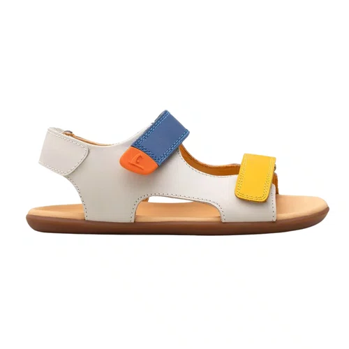 Sandalia Explorer Couro Tapioca Caja Blue Tip Toey Joey