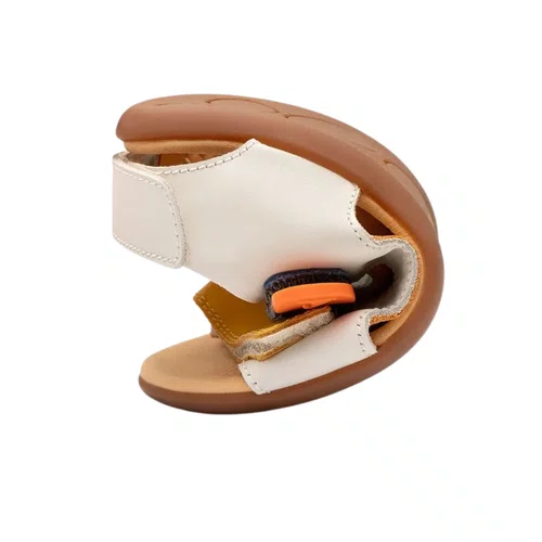 Sandalia Explorer Couro Tapioca Caja Blue Tip Toey Joey