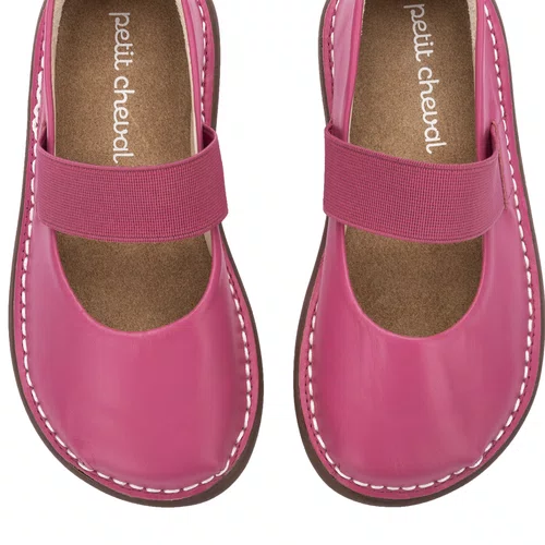 Sapatilha Ballet Couro Pink Petit Cheval