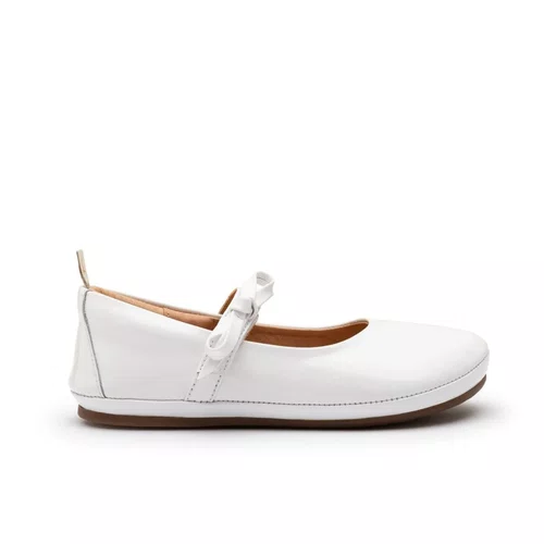 Sapatilha Brigitte Couro Patent White Tip Toey Joey