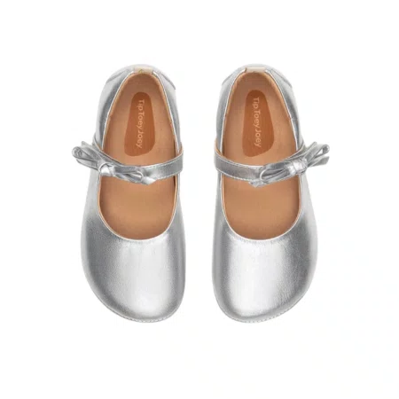 Sapatilha Brigitte Couro Sterling Silver Prata Tip Toey Joey
