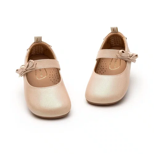 Sapatilha Couro Dorothy Rosê Candy Cream Tip Toey Joey