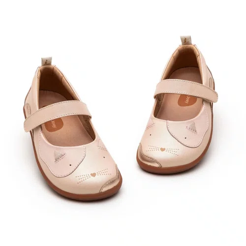 Sapatilha Couro Kitten Candy Dream Metalic Tip Toey
