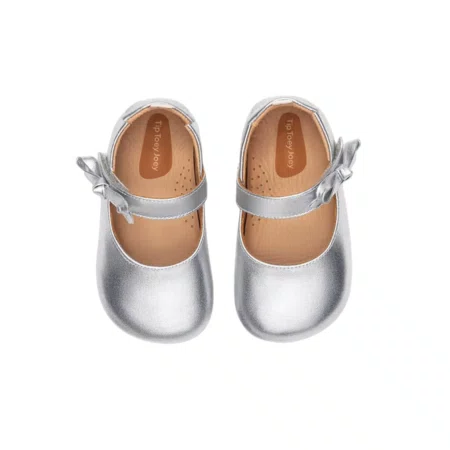Sapatilha Dorothy Couro Sterling Silver Prata Tip Toey Joey
