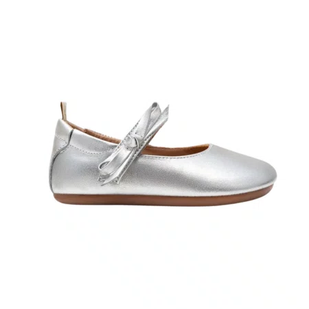 Sapatilha Dorothy Couro Sterling Silver Prata Tip Toey Joey