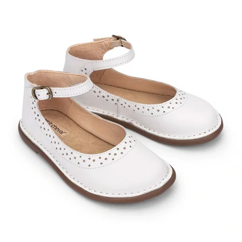 Sapatilha Patinete Couro Branco Petit Cheval