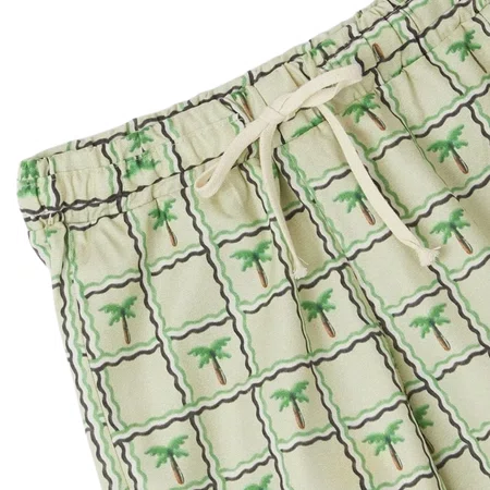 Short Coco Xadrez Bege Bento