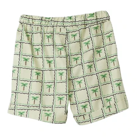 Short Coco Xadrez Bege Bento