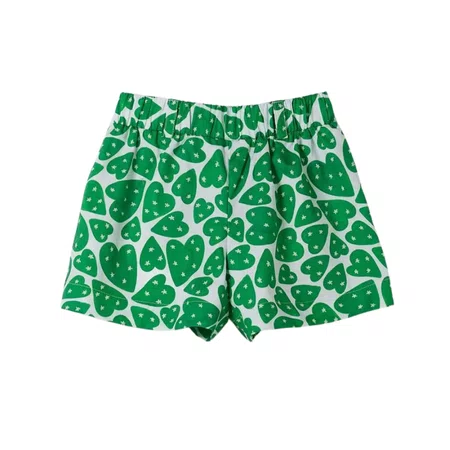 Short Corazon Verde Branco Fabula