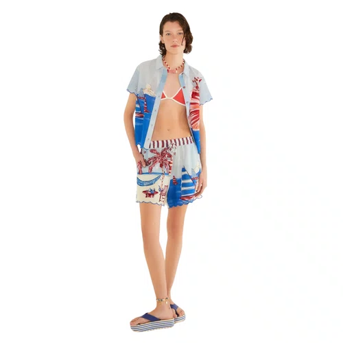 Short Festone Diario De Verão Farm