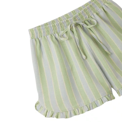 Short Listrado Jardim Doce Fabula